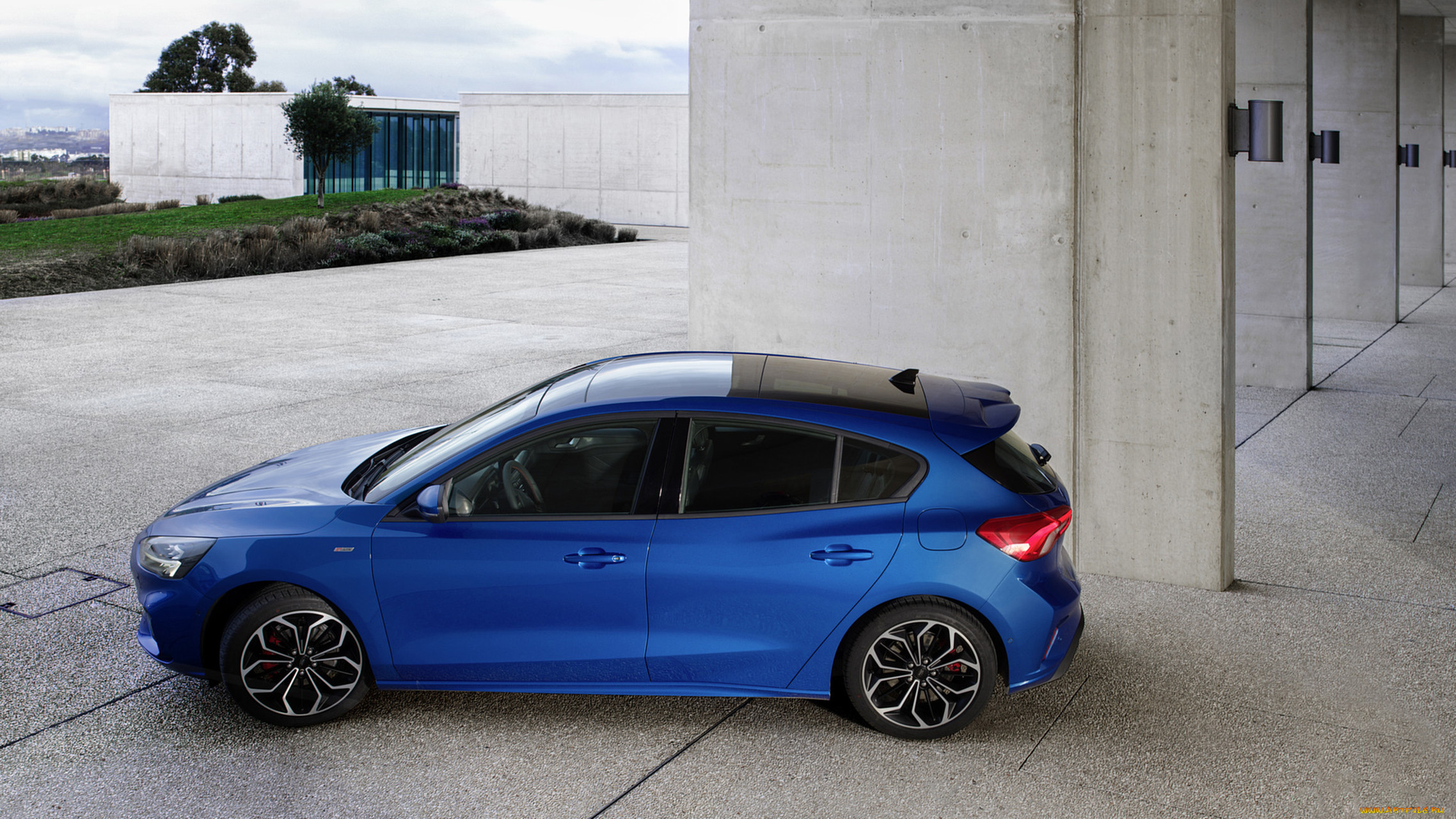 ford focus hatchback st-line 2019, , ford, blue, hatchback, st-line, 2019, focus